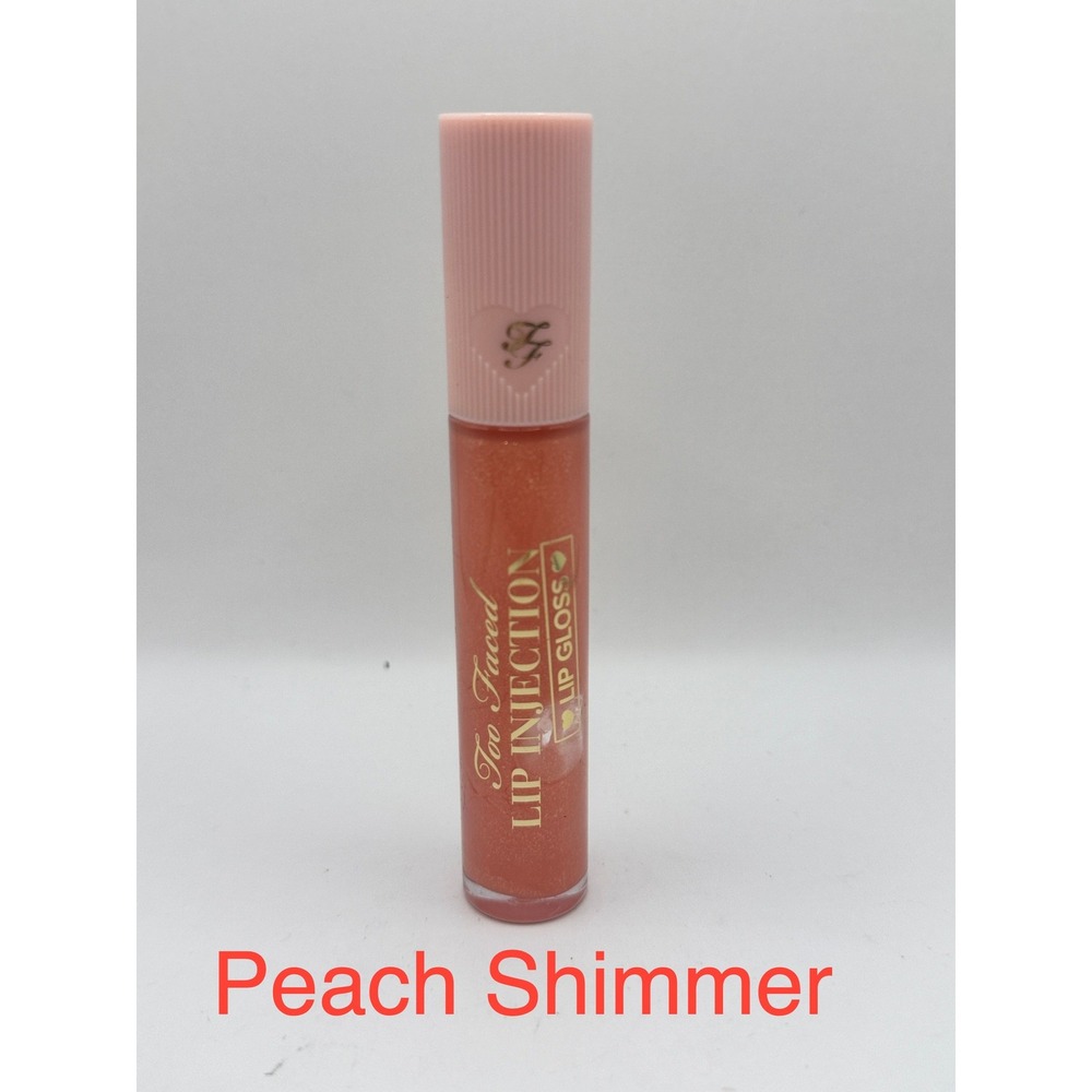 FULL SIZE Too Faced Lip Injection Cooling Plumper Peach Shimmer NEW